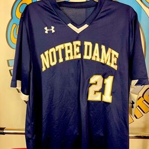 Under Armour Notre Dame Mens On Field Baseball Jersey New!